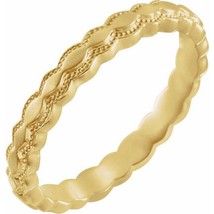 Authenticity Guarantee 
14k Yellow Gold 2.9 MM Textured Silk Finish Band - £358.91 GBP+
