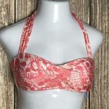Antonio Melani Women&#39;s Halter Bikini Top ~ Coral ~ Sz M ~ Ties in back - £9.19 GBP