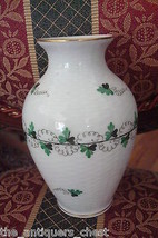 Herend Hungary porcelain vase Petersilie pattern, 5 1/2[8] - £50.61 GBP