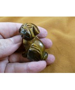Y-DOG-SH-559 Tiger&#39;s eye SHAR PEI PUG gemstone carving dog SHARPEI gem F... - €11,91 EUR
