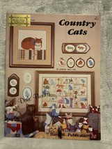 Dale Burdett Country Cats Cross Stitch Patterns Booklet Vintage 1983 - £4.46 GBP