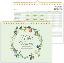 Habit Tracker Journal - Habit Tracker Calendar with Spiral Binding–Undat... - £12.12 GBP