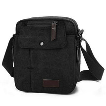 [Pack of 2] Unisex Crossbody Bags Canvas Phone Tablet PC Shoulder Bag Credit ... - £28.69 GBP