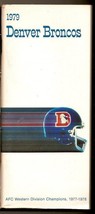 1979 Denver Broncos Media Guide NFL Football Tom Jackson - £26.42 GBP