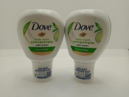 2X Dove Concentrate Refill for use reusable bottle Cucumber for Instantly Soft - £12.19 GBP