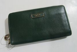 DKNY Soft Leather Ego Zip Around Wallet with Plaque Spruce Green - $39.99 DKNY Soft Leather Ego Zip Around Wallet with Plaque Spruce Green - $39.99