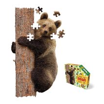 Madd Capp Puzzles Jr. - I AM Lil Bear - 100 Pieces - Animal Shaped Jigsaw Puzzl - £20.63 GBP