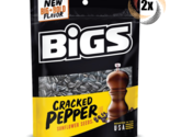 2x Bigs Cracked Pepper Flavor Sunflower Seed Bags 5.35oz New Big &amp; Bold ... - $18.07