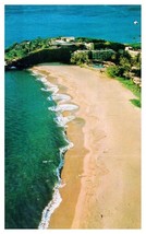 Aerial View Sheraton Maui Hotel Black Rock Hawaii Postcard - £5.55 GBP