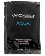 Wicked Sensual Care Aqua Water Based Lubricant - .1 Oz Fragrance Free - £6.71 GBP+