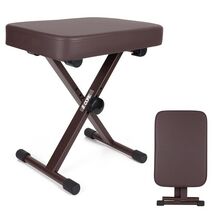 5 CORE Keyboard Bench X Style Piano Stool Thick Padded Max 20.5 inch Hei... - $36.63
