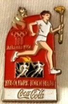 Lapel Cap Hat Pin Coca Cola 1996 Olympics Atlanta Torch Relay - $14.15
