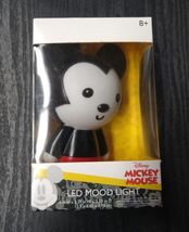 Disney Mickey Mouse LED Mood Light Chibi Figure Night Light 5&quot; Battery O... - $9.89