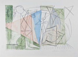 &quot; Joueur De Flûte Et Gazelle &quot; Marina Picasso Estate Édition Limitée 500 Litho - £926.50 GBP