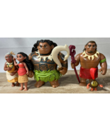 Jakks Pacific Moana 5 Figure Lot: Disney Animated Toys, Kids Children - $29.69