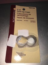 Lock-Up  Caps 1/8ip Plast White #0037254 Portfoli (2) - £7.81 GBP