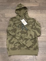 NWT $80 - Calvin Klein Men&#39;s Small Green Camo Pullover Hoodie Dusty Olive Soft - £26.35 GBP