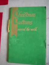 1950s Felt Cover Booklet Christmas Customs Around World - $17.82