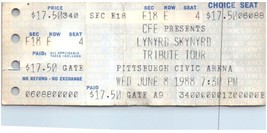 Lynyrd Skynyrd Ticket Stub June 8 1988 Pittsburgh Pennsylvania - £19.77 GBP