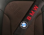 Universal BMW Embroidered Logo Car Seat Belt Cover Seatbelt Shoulder Pad... - £10.44 GBP