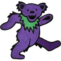 Grateful Dead Purple Dancing Bear 2021 Woven Patch Official Merchandise - £3.97 GBP