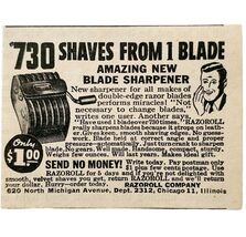 1944 Razoroll Razor Blade Sharpener Advertisement Shaving Hygiene Vintag... - €11,99 EUR