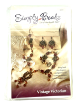 Annie&#39;s Attic Simply Beads Victorian  Kit Month Club Necklace Earrings B... - $22.86