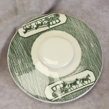 Currier Ives SCIO Green Sugar Bowl Lid Only   Stagecoach - $146.85 MXN
