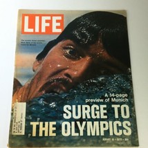 VTG Life Magazine August 18 1972 Finest Swimmer Mark Spitz Cover and Feature - £8.13 GBP