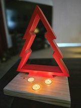 Wooden Christmas Tree - Red - $105.00