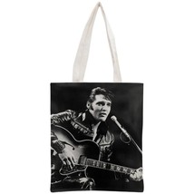 Custom Elvis Presley Tote Bag Reusable Handbag Women  Pouch Foldable Canvas Shop - £43.29 GBP