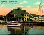 Vtg Carte Postale C 1908 Milwaukee Yacht Club Milwaukee Wi EA Bishop non... - $6.76