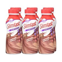 SlimFast Cafe Latte Shake Multipack Bottle, 325 ml - Pack of 6  - $20.00