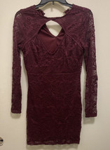 Charlotte Russe Women’s Burgundy Red Short Formal Cocktail Dress  size M... - $12.83