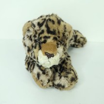 Spotted Snow Leopard Cub Tiger Plush Brown White Stuffed Animal Realisti... - £20.17 GBP