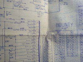 Bounty Bingo Pinball Wiring Diagram Schematic Sheet 1963 Game Repair Info - £33.30 GBP