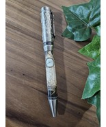 Pirate Map on a Navigation Table with a Compass Label Cast Pen with Sliv... - $84.99