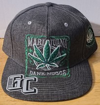 Marijuana Leaf Dank Nuggs Cannabis Weed Pot Snapback Baseball Cap - £13.05 GBP