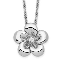 Sentimental Expressions Silver  CZ Be A Blessing 14in. Necklace with 2in. ext QS - £58.07 GBP