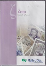 Zeta Decimals &amp; Percents Math U See by Demme Learning (DVD, Book Not Inc... - $34.30