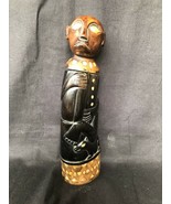 Ancien Bois Africain Statue Avec Intérieur Mère De Pearle. Con Être Used To Save - $3,489.51 MXN