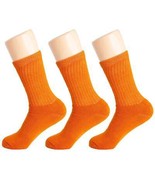 Orange Crew Socks for Women 3 Pack – Soft Cotton, Size 5-10, Fall Hallow... - $12.90
