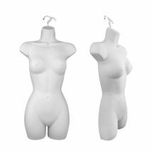 Only Hangers Women&#39;s Torso Female Plastic Hanging Mannequin Body Form Wh... - £25.45 GBP+