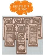1 Lb x 10 Pcs  .999 Copper Bullion Bars ( Total 10 Pounds ) - $381.15