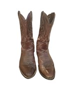 Dan Post Men&#39;s Boots Cowhide Leather Cowboy Western Pull on Rodeo Brown ... - £49.70 GBP