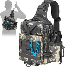 Piscifun Outdoor Fishing Shoulder Pack With Rod And Gear Holder,, And Hu... - $32.97