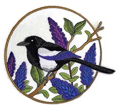 Nature Weaved in Threads, Amazing Birds Kingdom [Black Billed Magpie and Lupine  - £15.46 GBP