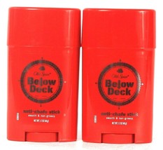 2 Old Spice 1.7 Oz Below Deck Smooth Non Greasy Anti-Chafe Stick Fragran... - £18.86 GBP