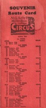 1941 Al G KELLY E Miller Bros Circo Souvenir Routebook - $19.40