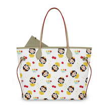 Cute Princess Snow White Floral Women&#39;s Leather Tote Handbag with Coin Purse - £31.16 GBP